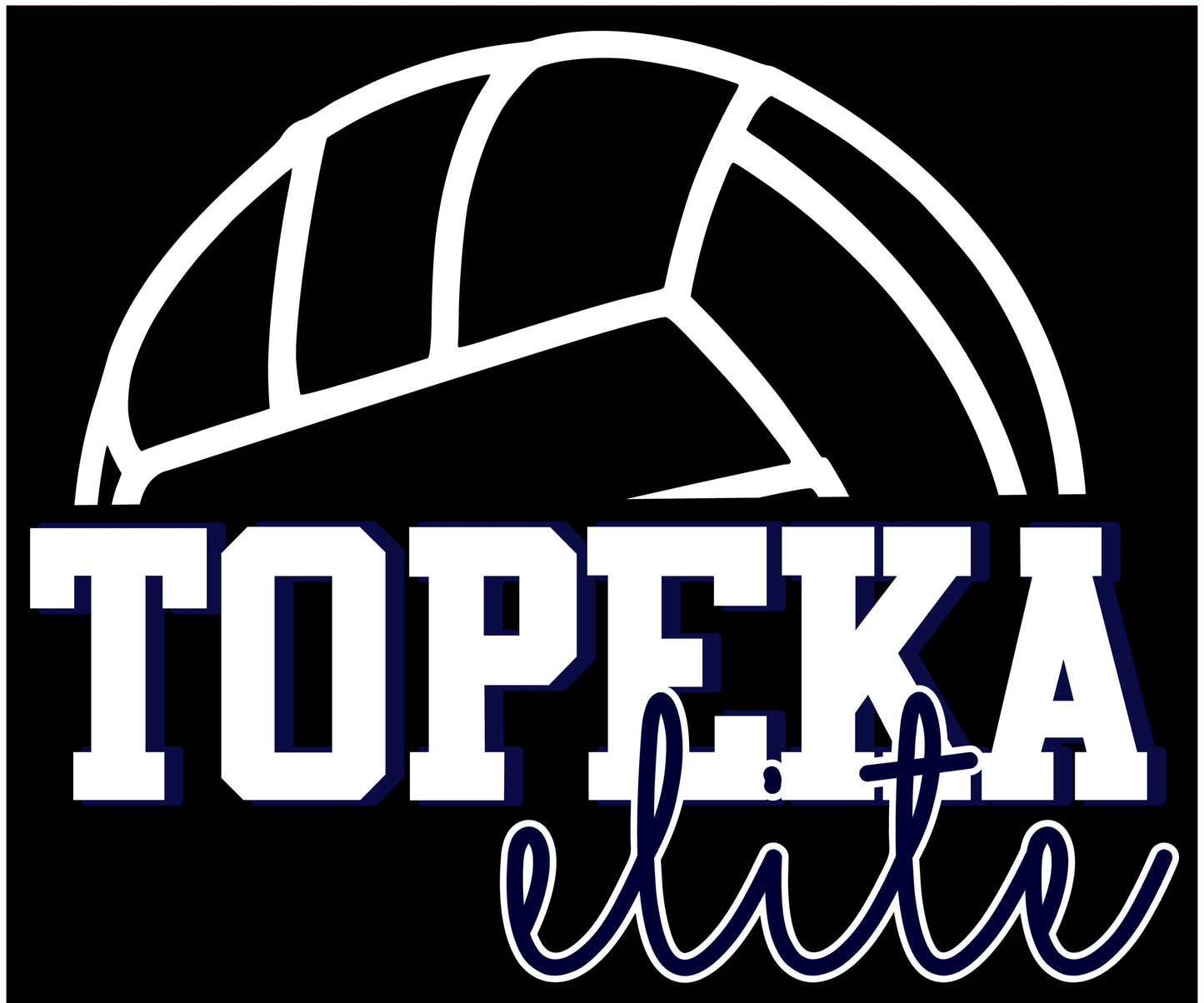 Topeka Elite Volleyball Half Ball