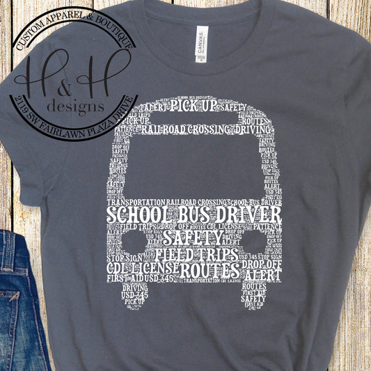 Bus Driver Typography - USD 345