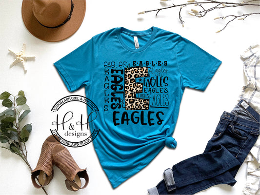 Eagles Leopard Typography