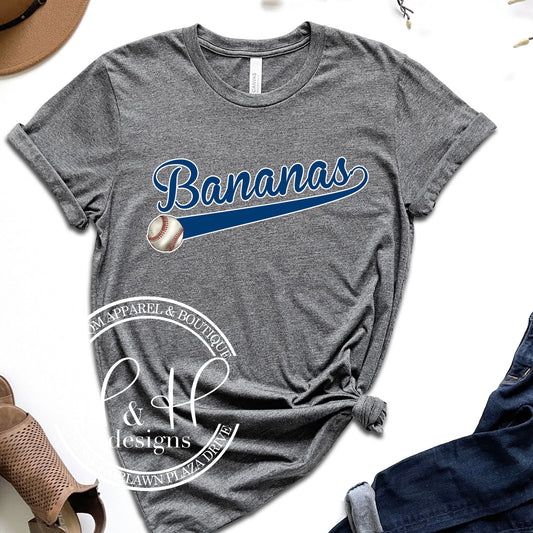 Bananas Navy Script