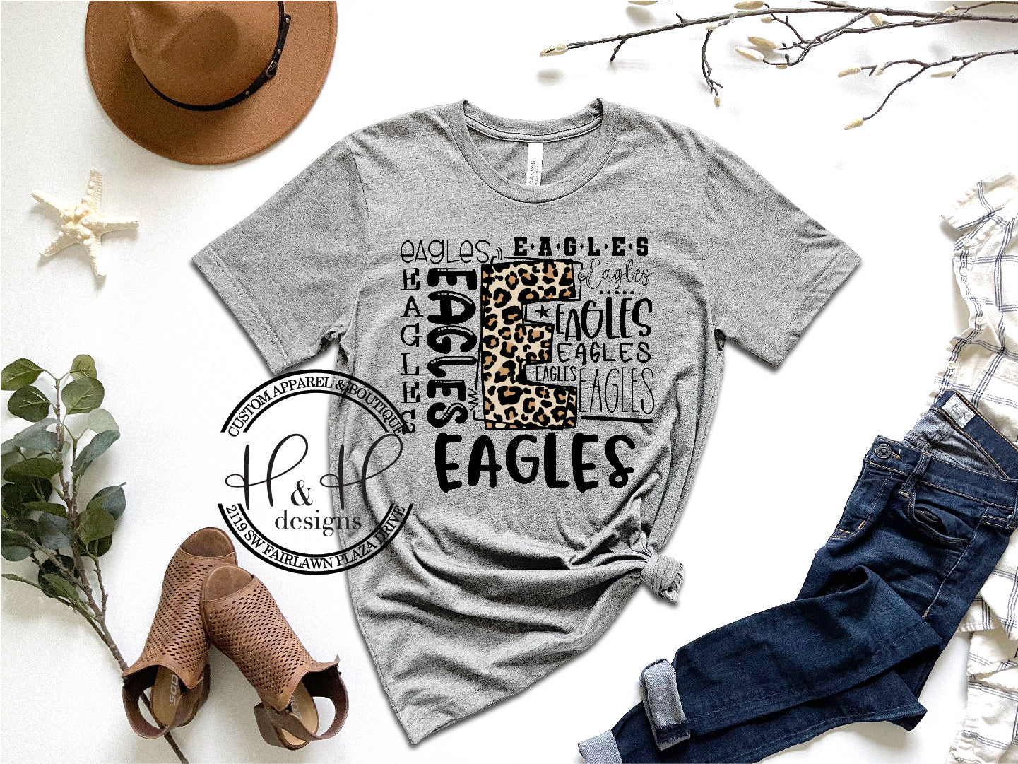 Eagles Leopard Typography