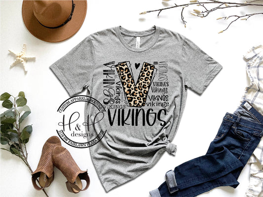 Vikings Leopard Typography