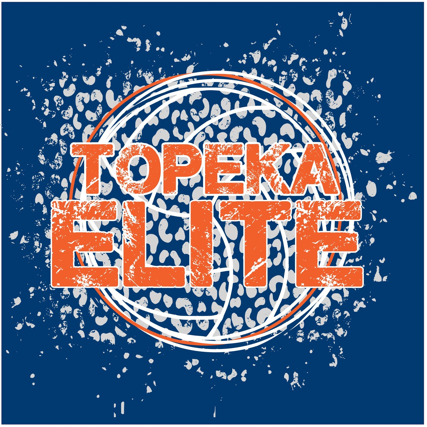 Topeka Elite Volleyball Leopard Splatter