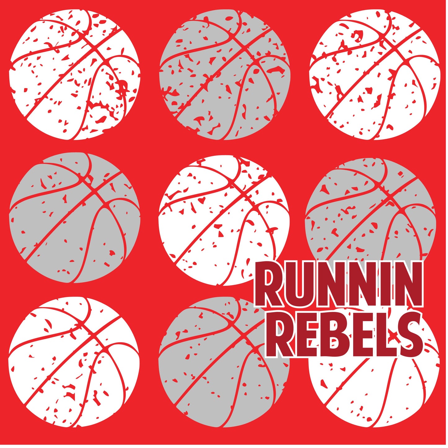 Runnin Rebels Distressed Basketballs - Closes 12/25