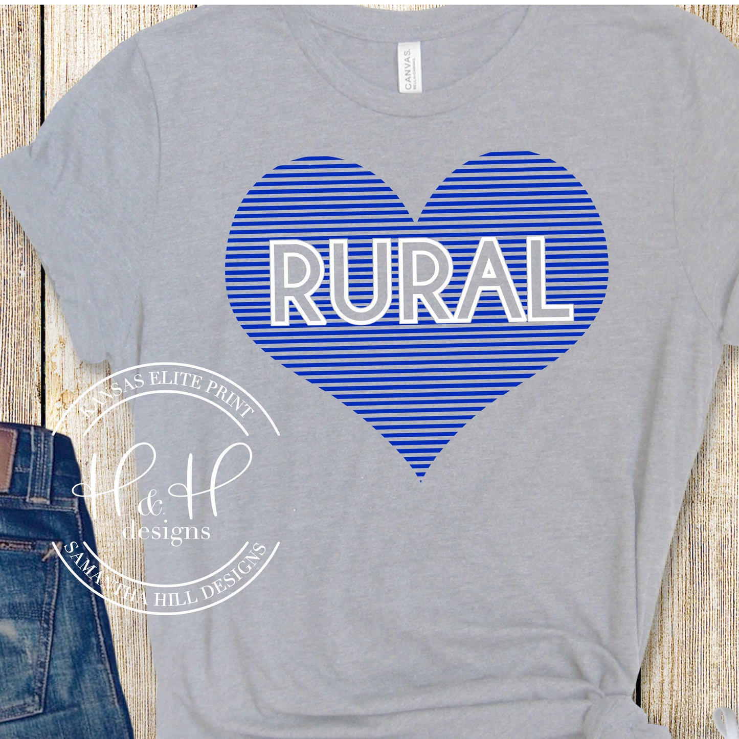 RURAL Lined Heart
