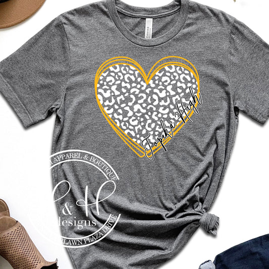 Topeka High Hallow Leopard Heart