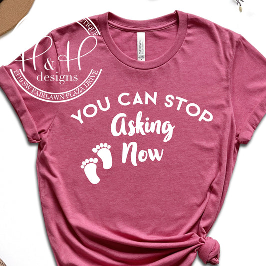 You can stop asking now - Pregnancy Announcement - Gender Reveal